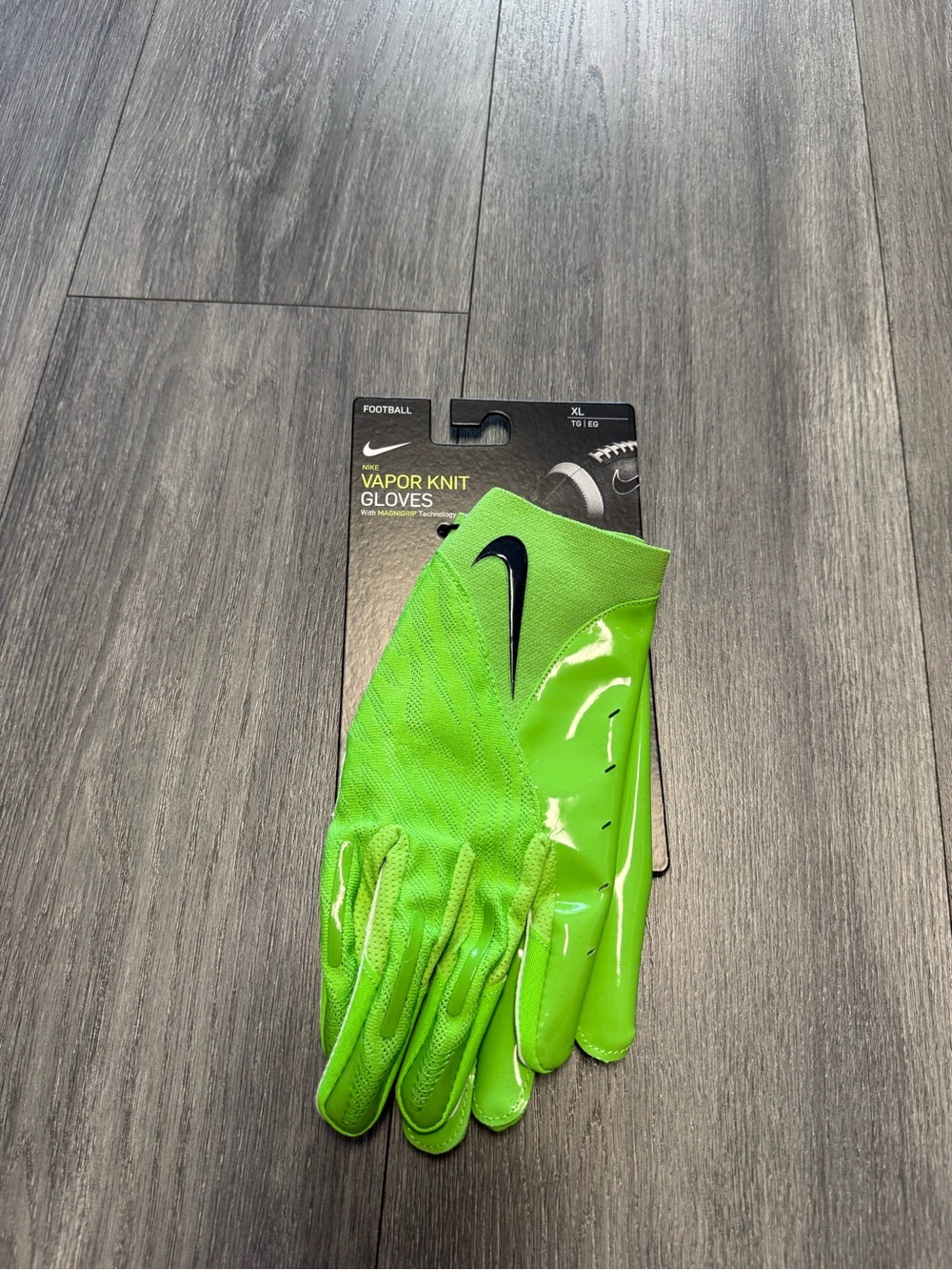 Nike Vapor Knit 4.0 Football Gloves Seahawks Green Men’s Size XL DX4529-301 NEW